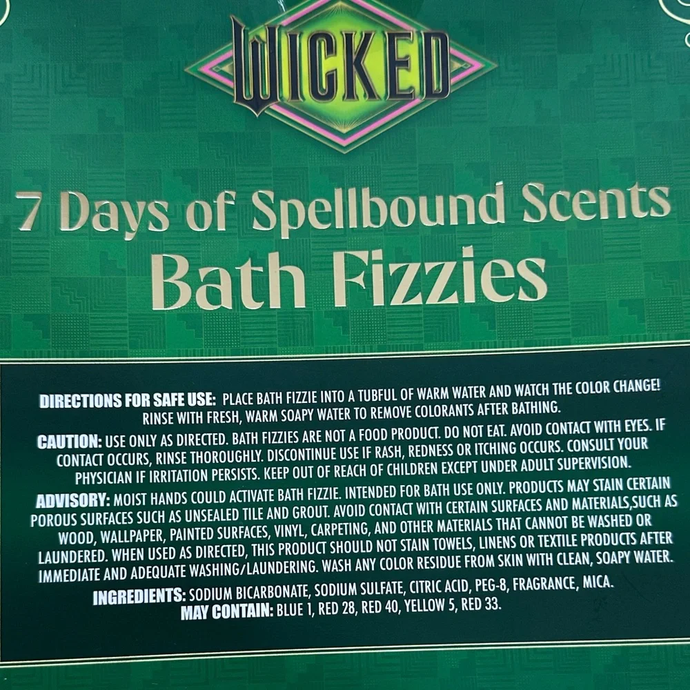 Wicked Bath Fizzies Set - Pink and Green - Picture 2 of 2